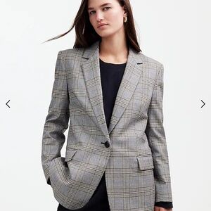 Madewell Kline Blazer Plaid -  size 10P